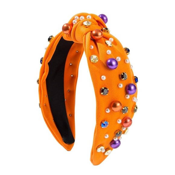 Halloween Pearl Headband Cloth Satin One Size Decorative Hair Accessory main image 6